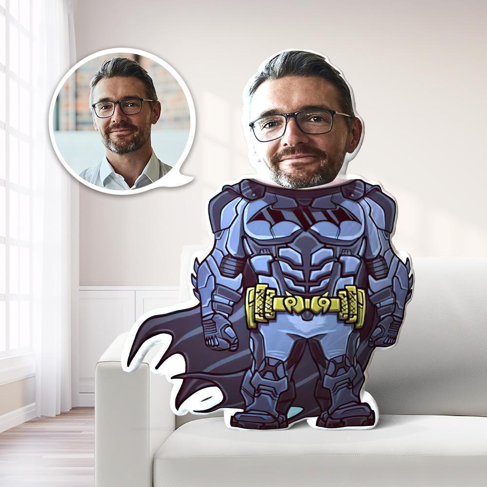 Batman Costume Doll Minime Photo Pillow Face Pillow Personalised Men Pillow