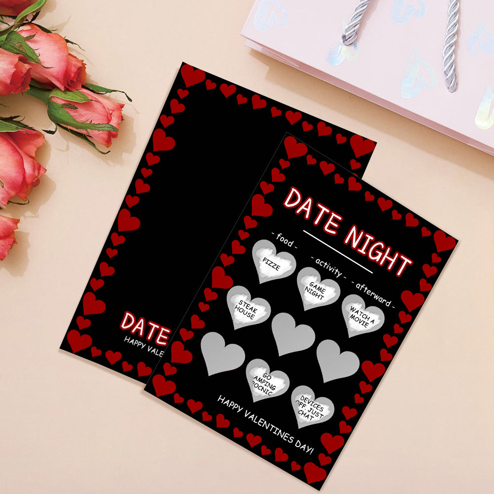 Black Naughty Scratch Card Funny Valentine’s Day Scratch off Card